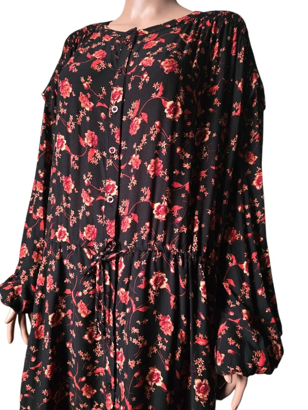 Free People Flower Fields Mini Dress in Dark Combo